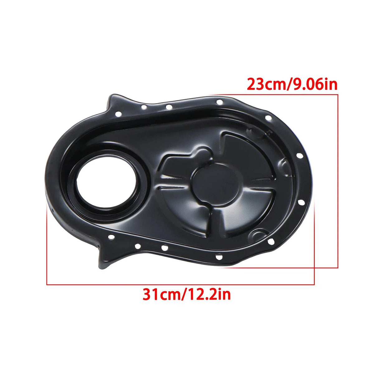 Timing Chain Cover Kit for Chevy 454 (1966–1990) 396 402 427 BBC Black