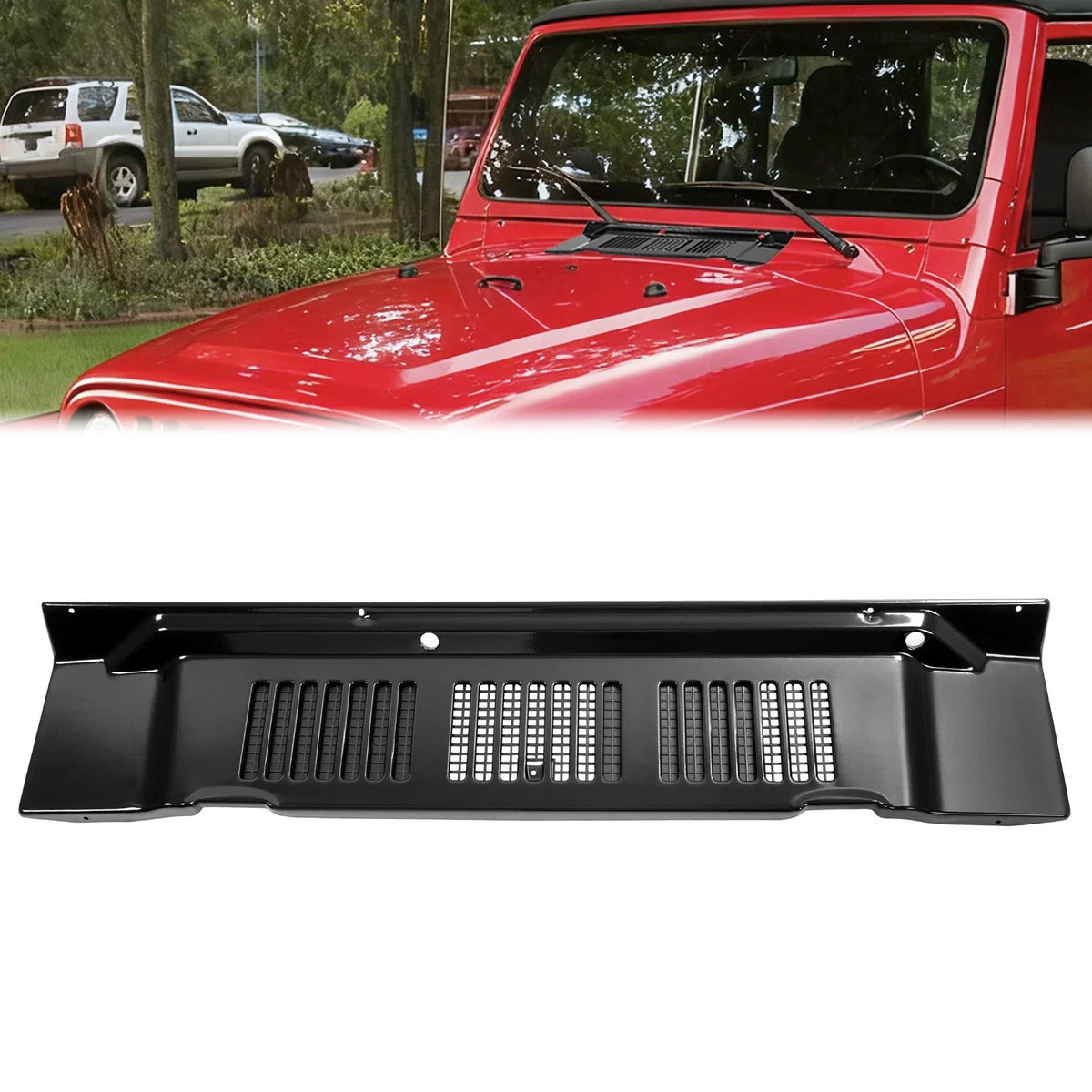 Hood Vent Wiper Cowl Panel for Jeep Wrangler TJ (1997-2006)