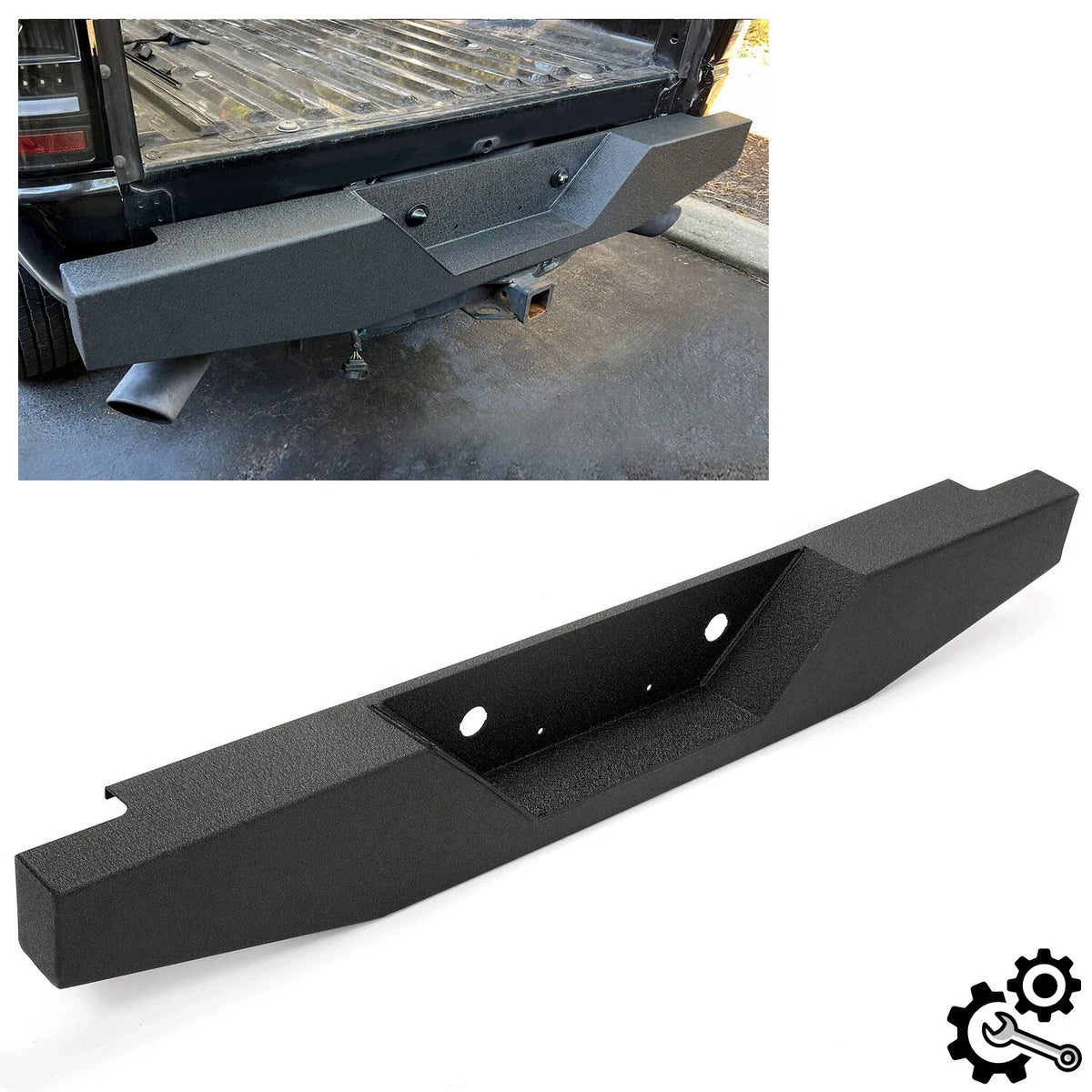 Rear Step Bumper for Ford Ranger Pickup (1993–2011) - Heavy-Duty Steel