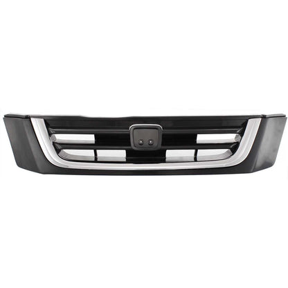 Grille for Honda CR-V (1997–1998) Painted Black Shell and Insert