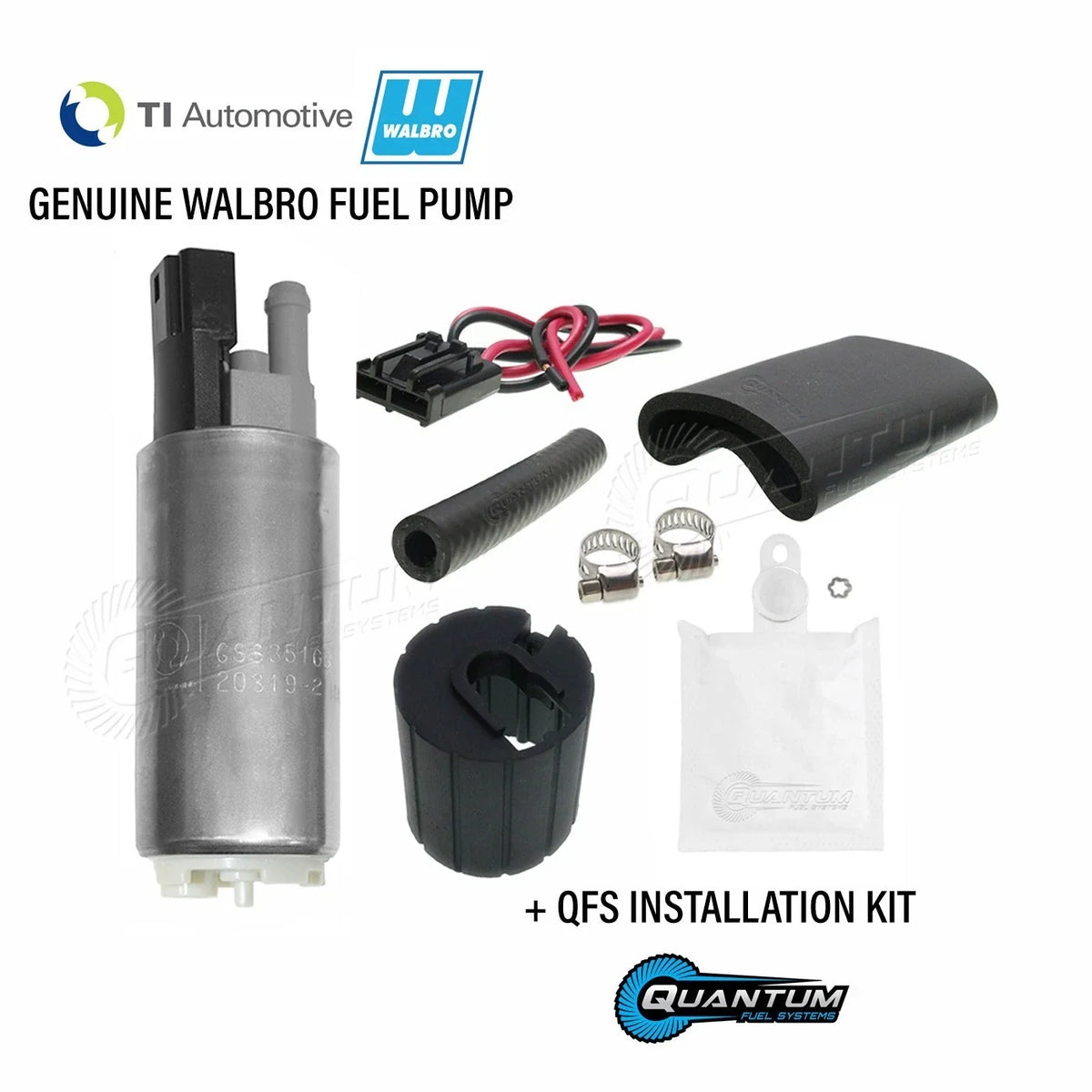 Walbro/TI 255LPH Fuel Pump + QFS Kit for Eagle Talon (1990–1994)