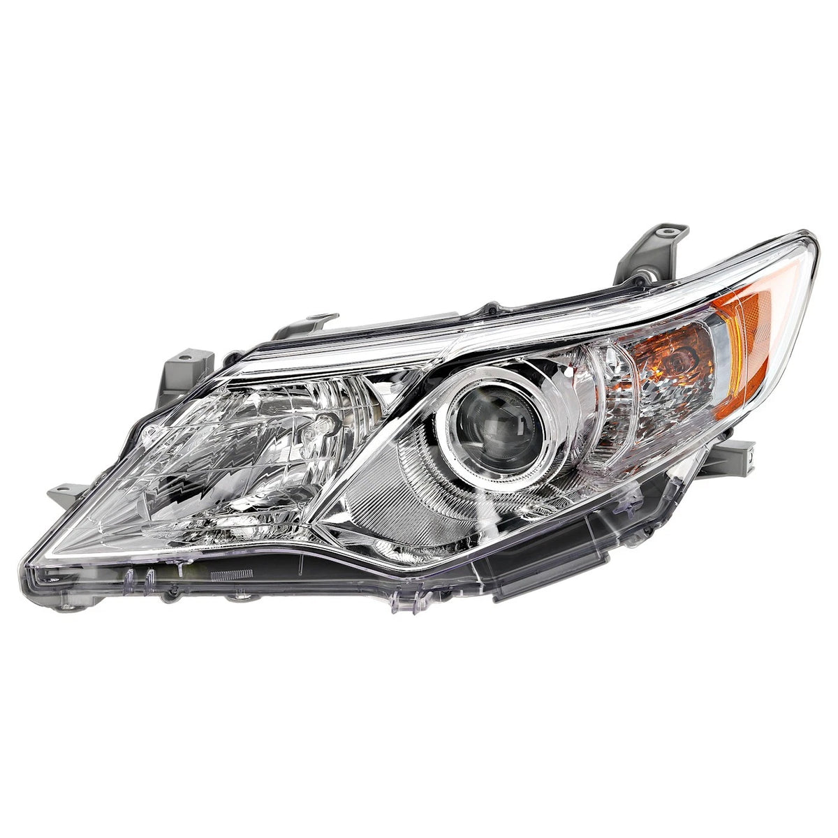 Headlight for Toyota Camry (2012–2014) Left Chrome Housing with Bulb