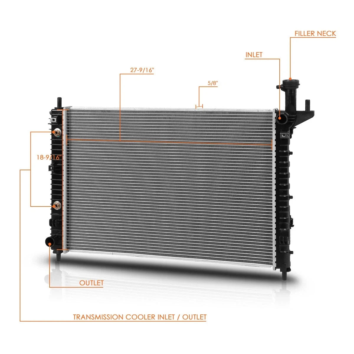 Aluminum Cooling Radiator for Enclave/Acadia/Traverse (2007–2017) DPI-13006