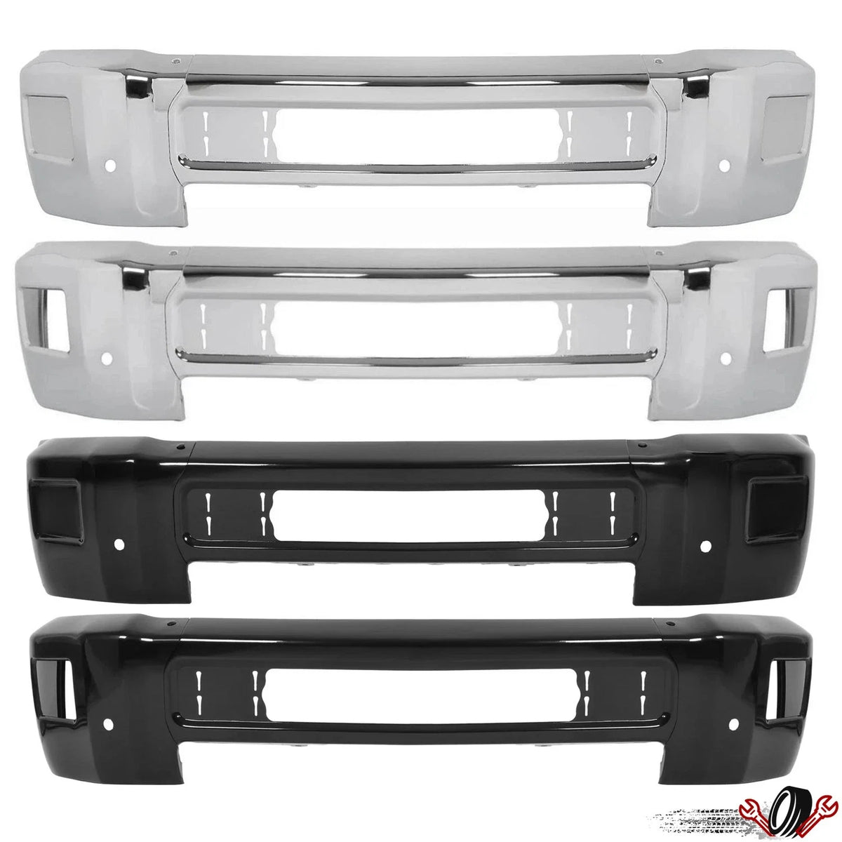 Chrome Front Bumper Face Bar for Chevrolet Silverado 2500HD/3500HD (2015–2019)