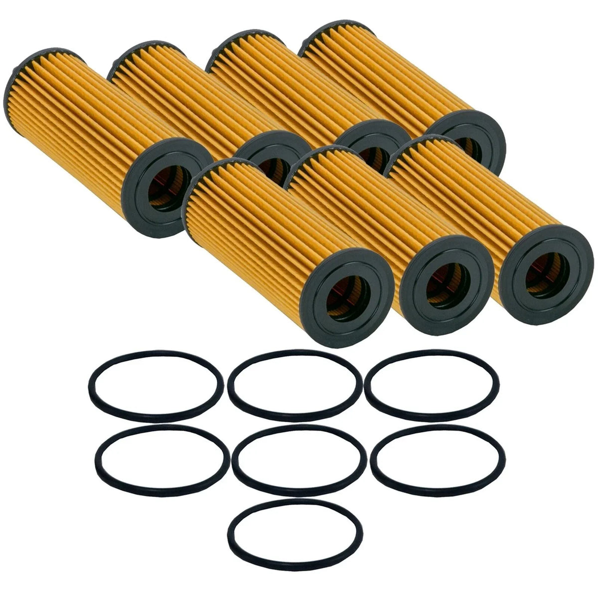 Set of 7 Engine Oil Filters for Chrysler Dodge Jeep Ram VW V6 (StdAsp)