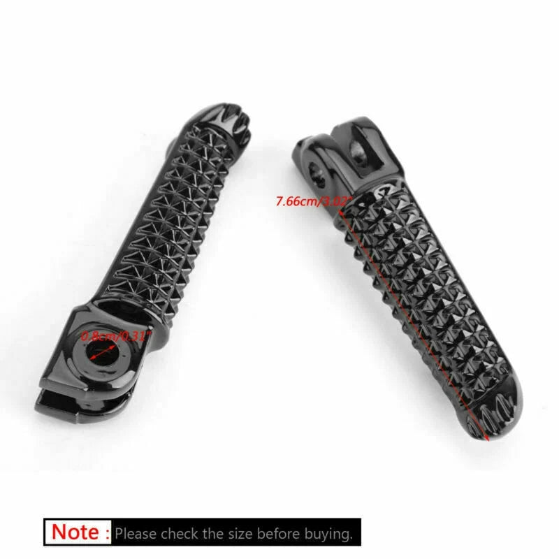 Front Foot Peg Footrest for Yamaha YZF R1 R6 R6S (1998–2014) Black