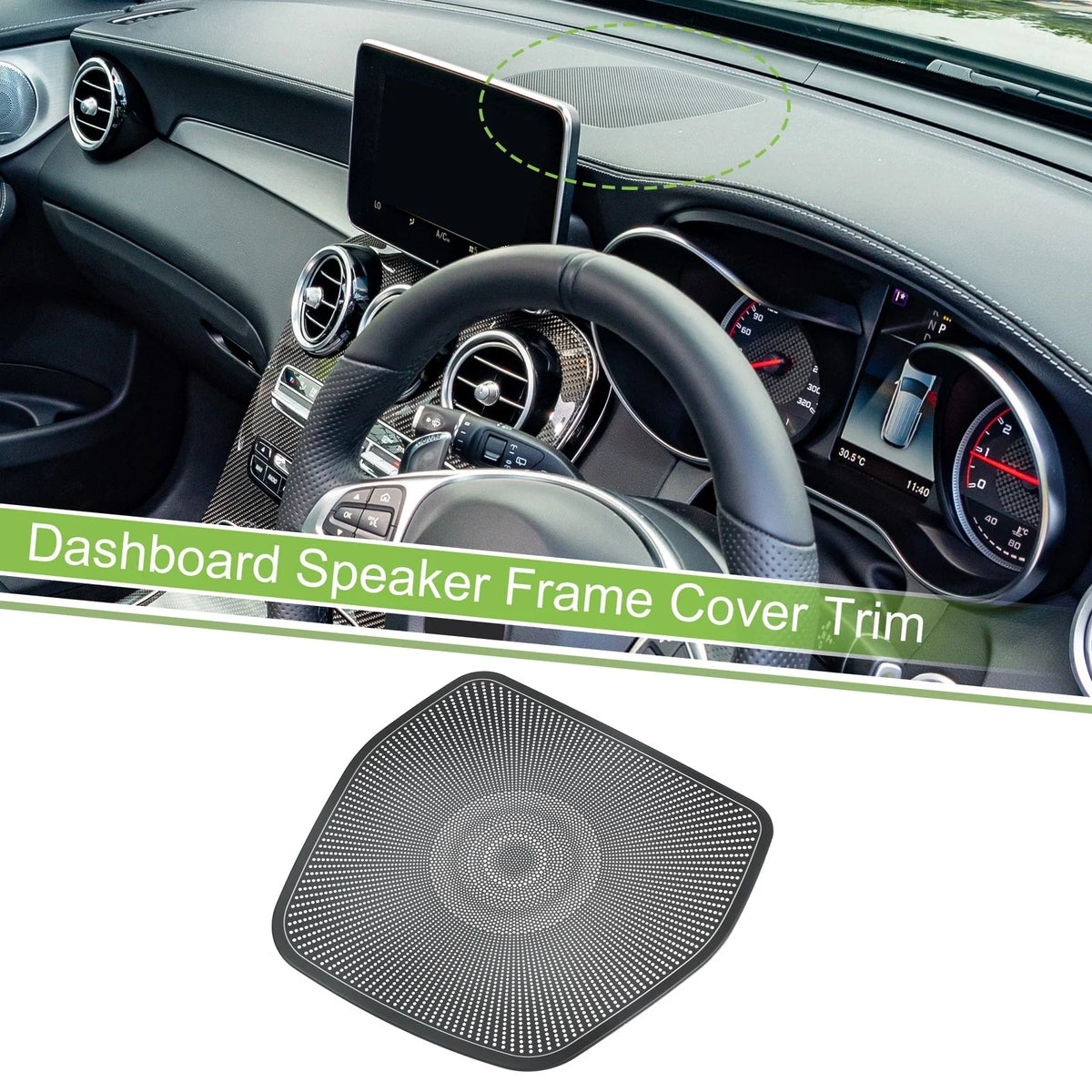 Dashboard Speaker Frame Cover Trim for Mercedes Benz GLC Class (2015–2021)