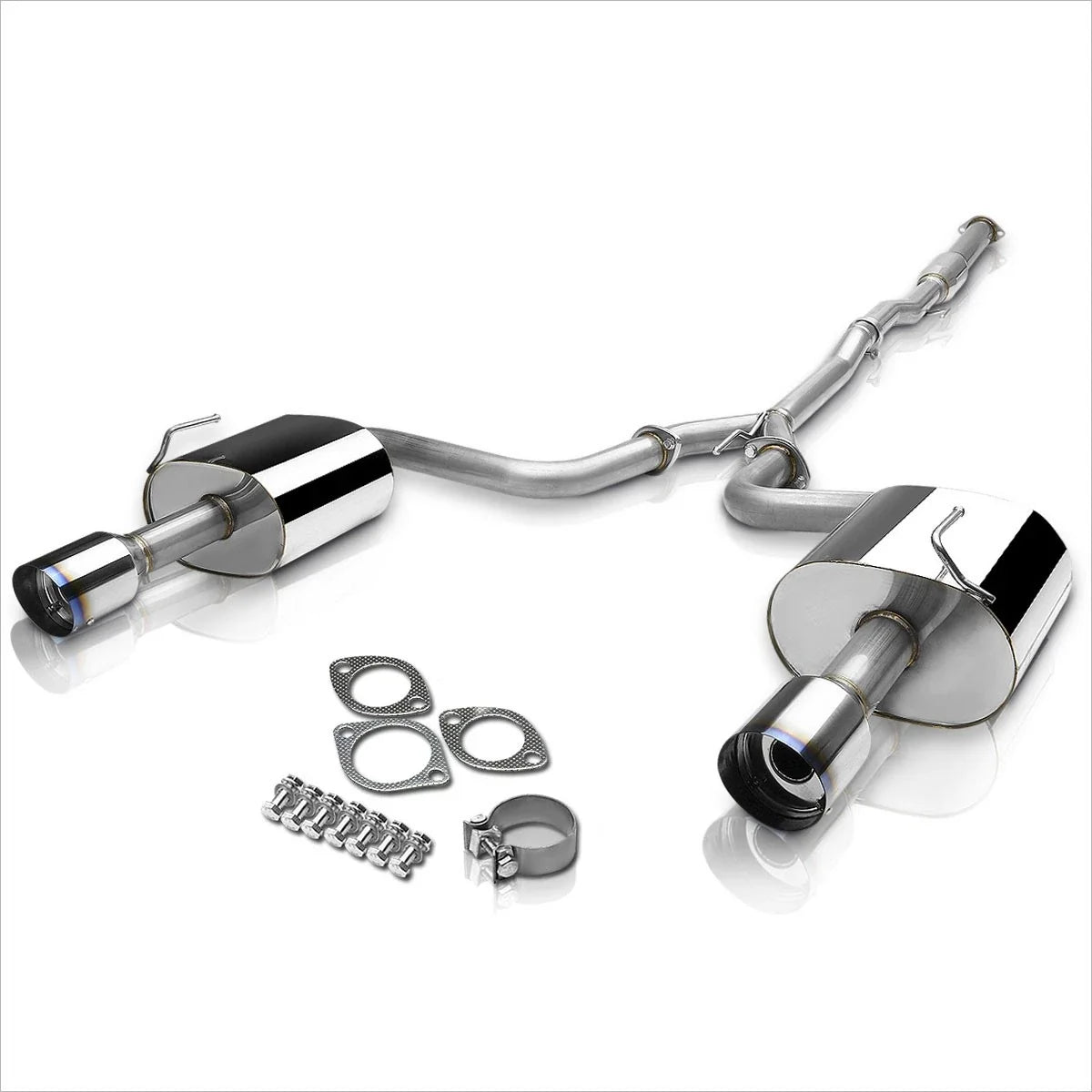 Dual 4" Burnt Tip Catback Exhaust System for Maxima 2009–2015