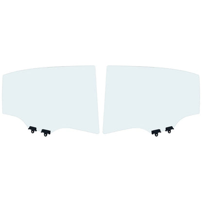 Set of 2 Rear Door Glasses for Sedan (Left & Right)