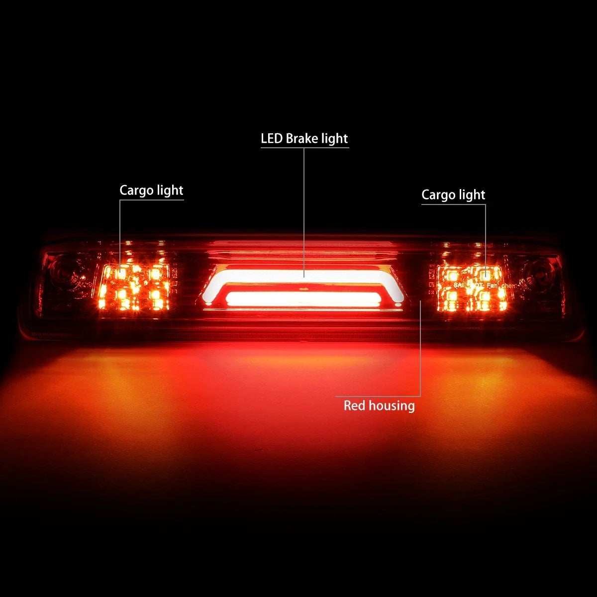 3D LED Third Tail Brake Light for Colorado Canyon (2015–2018)