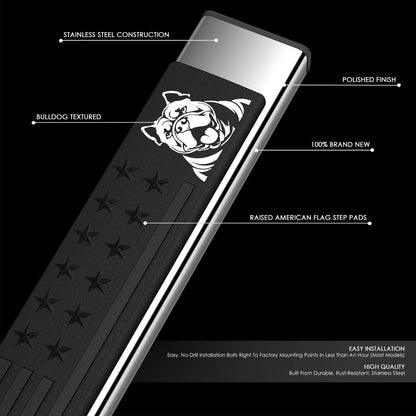 6" Step Bar Running Board for Silverado/Sierra Crew Cab (2007–2019)