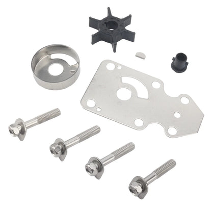 Water Pump Impeller Kit for Yamaha Outboard 9.9 15 HP (1996–2023) 63V-W0078-01 63V-W0078-00