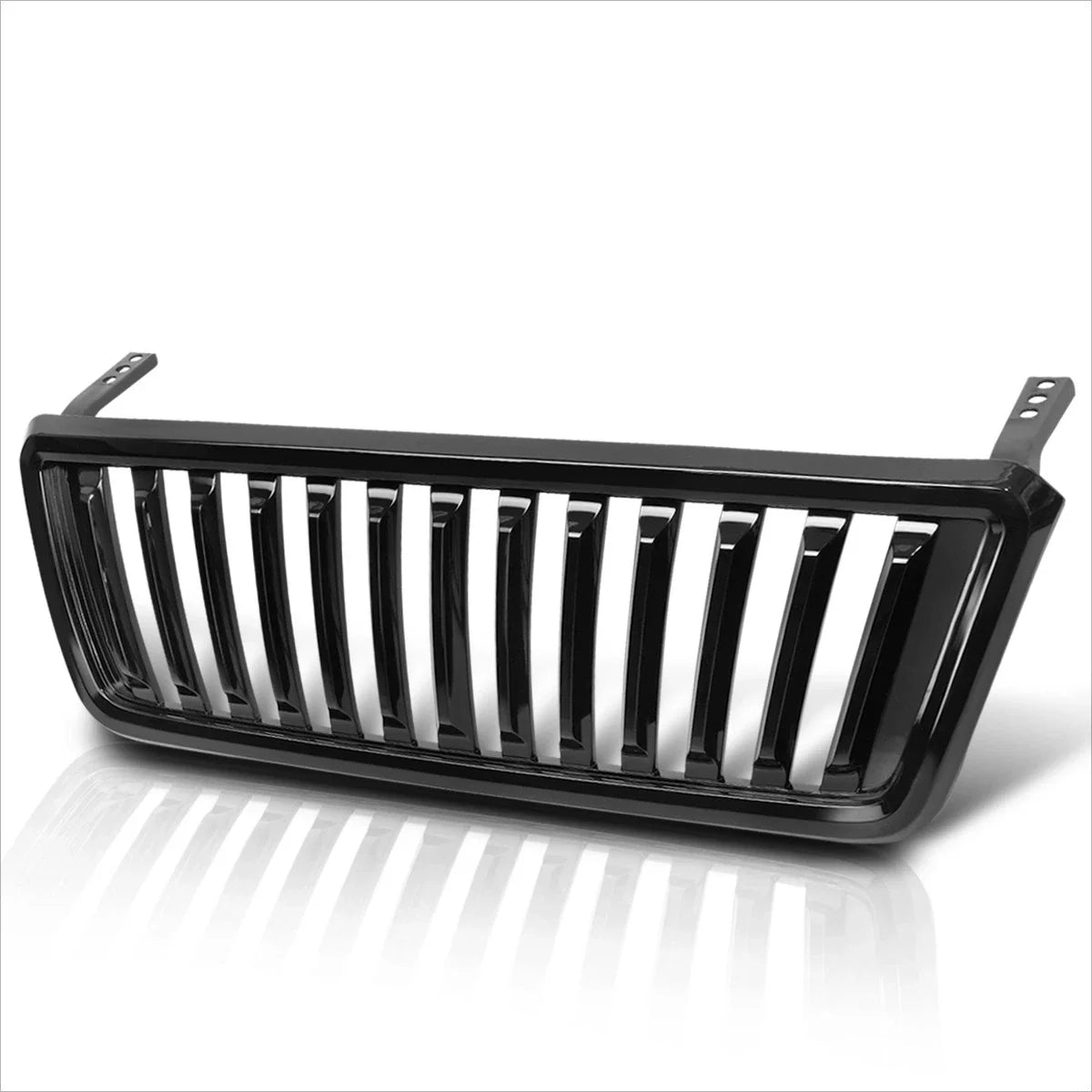Front Bumper Grille Frame for Ford F150 (2004–2008) ABS Plastic Black