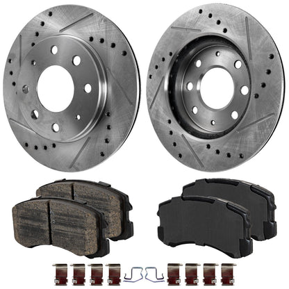 Disc Brake Rotors with Pads Kit for Mitsubishi Lancer 2004-2007