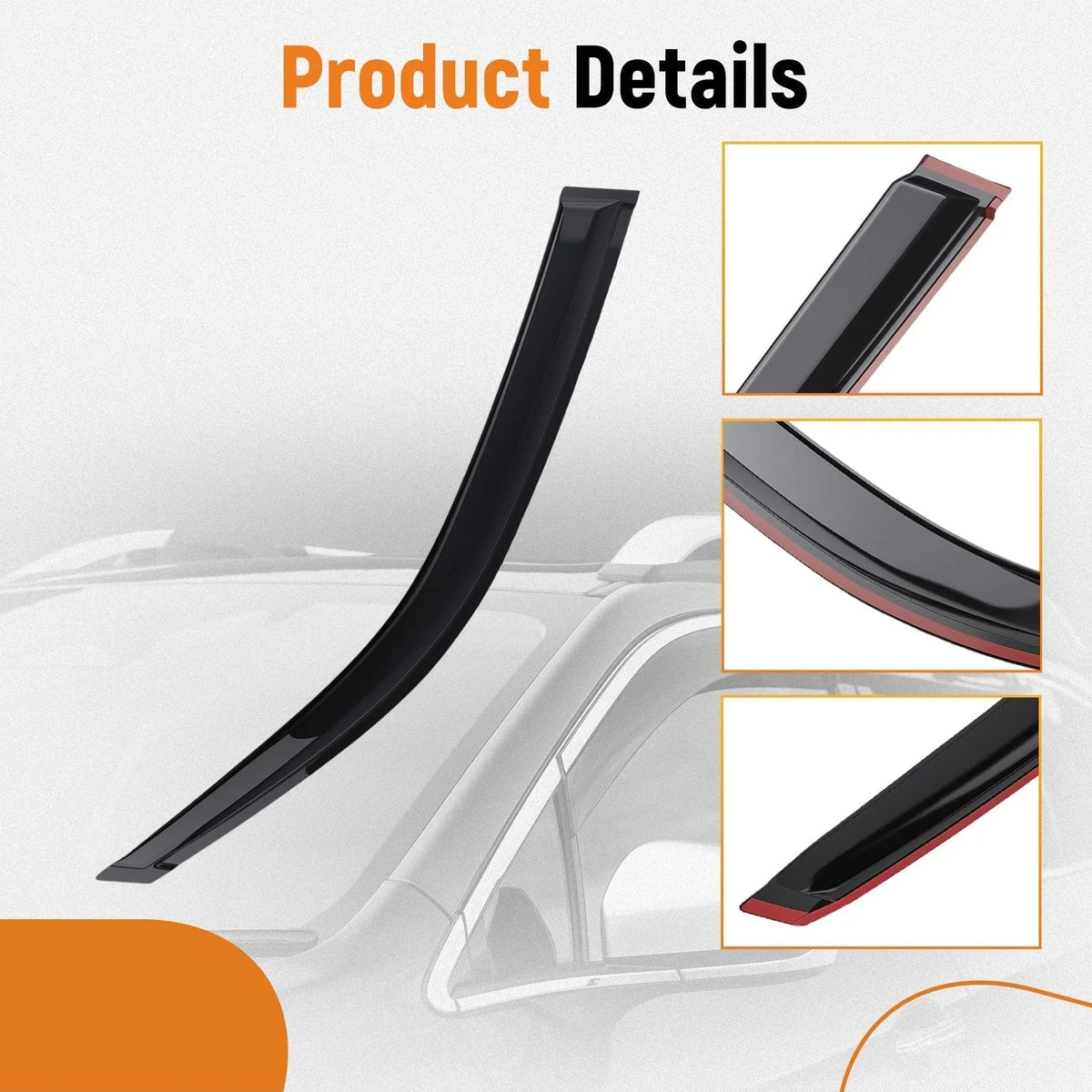 Rain Guard Window Visor Set for 2003-2009 Toyota 4Runner