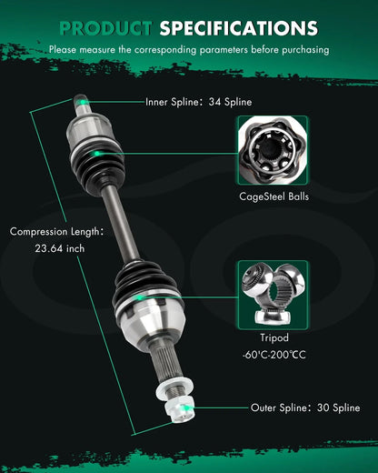 Front Right CV Axle for Cadillac CTS SRX STS 3.6L (2004–2014)