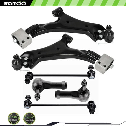 6-Piece Front Sway Bar, Tie Rod End & Control Arm Ball Joint Set for Vue