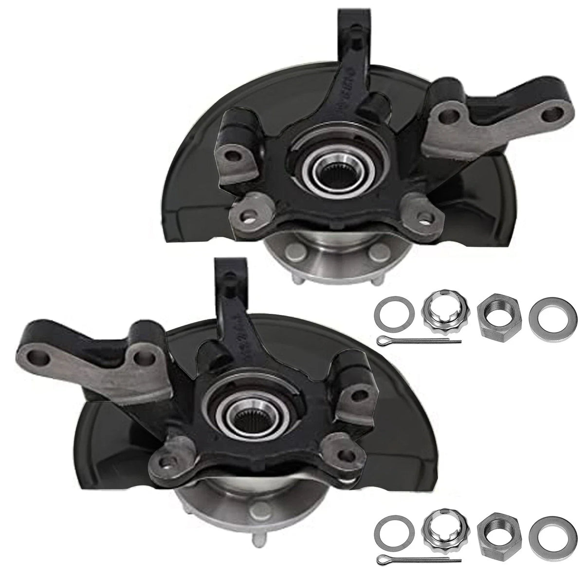 2X Wheel Hub & Steering Knuckles for Dodge Caliber Compass Patriot (2007–2017)
