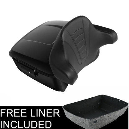 Trunk Backrest Pad Mount Rack for Harley Touring Road Glide (2014–2025)