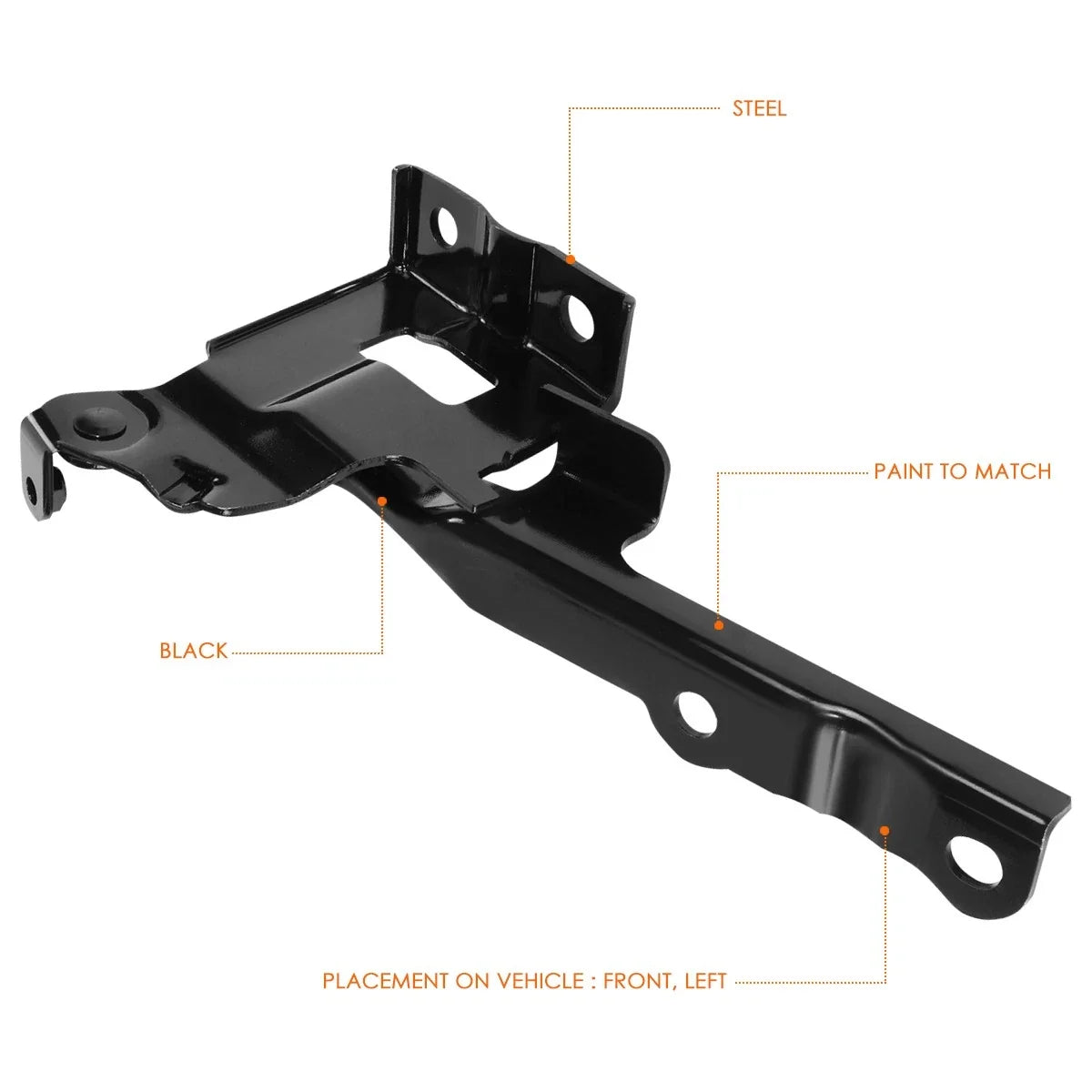 Hood Hinge Left Driver Side Steel for Hyundai Tucson 2010-2015