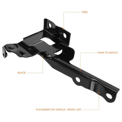 Hood Hinge Left Driver Side Steel for Hyundai Tucson 2010-2015
