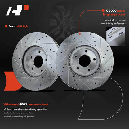 Drilled Front Brake Rotors for Nissan Murano (2009-2011)