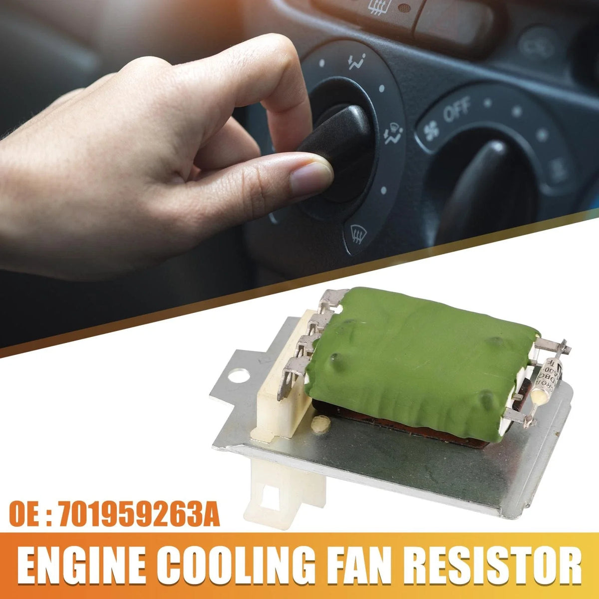 HVAC Blower Motor Resistor for Volkswagen Jetta Golf (1993–1999) 701959263A