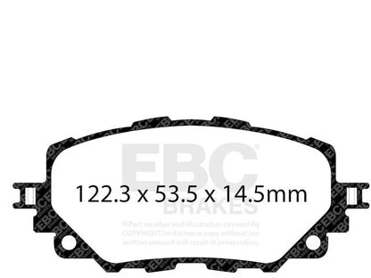 Front Brake Pads Set for MX5 Miata 2015–2023 CC182XZ
