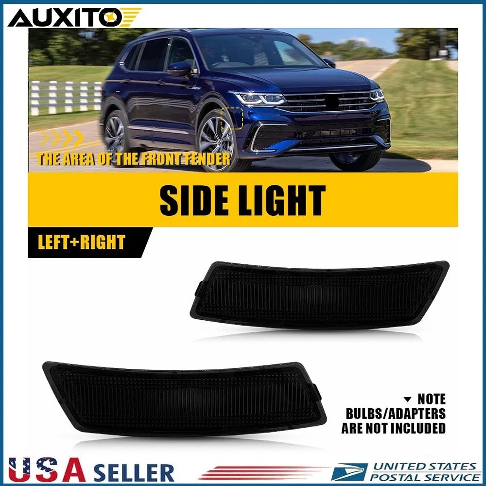 Smoked Lens Full LED Side Marker Lights for VW Tiguan (2018–2023), Beetle (2012–2019)
