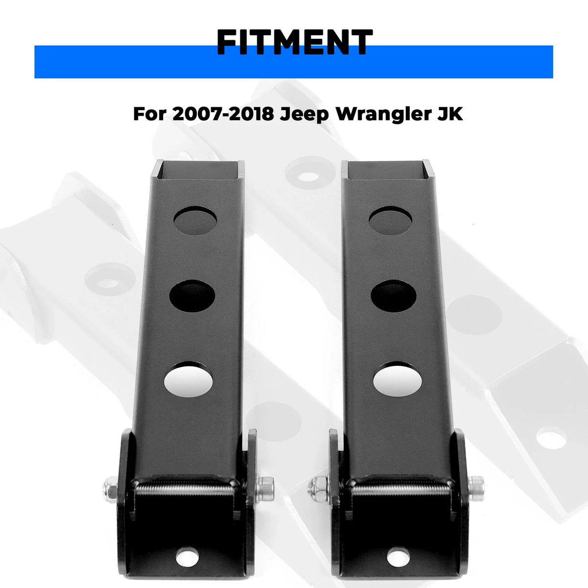 Rear Tailgate Door Hinges - 2X Set for Jeep Wrangler JK (2007-2018)