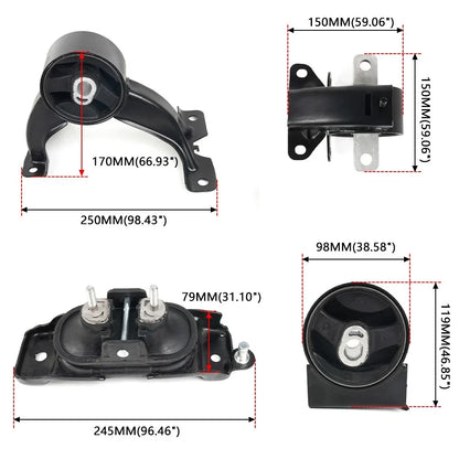 Set of 4 Engine Motor Mounts for Chrysler Town & Country 2011-2016