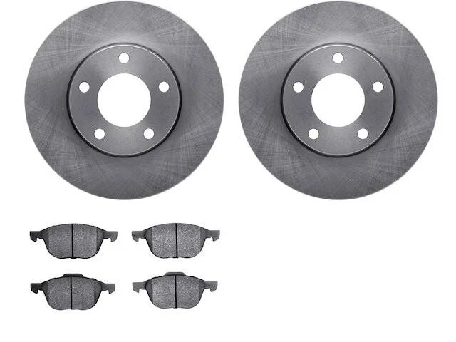Front Brake Pad and Rotor Kit for Mazda 3 (2004–2013) DD685RX