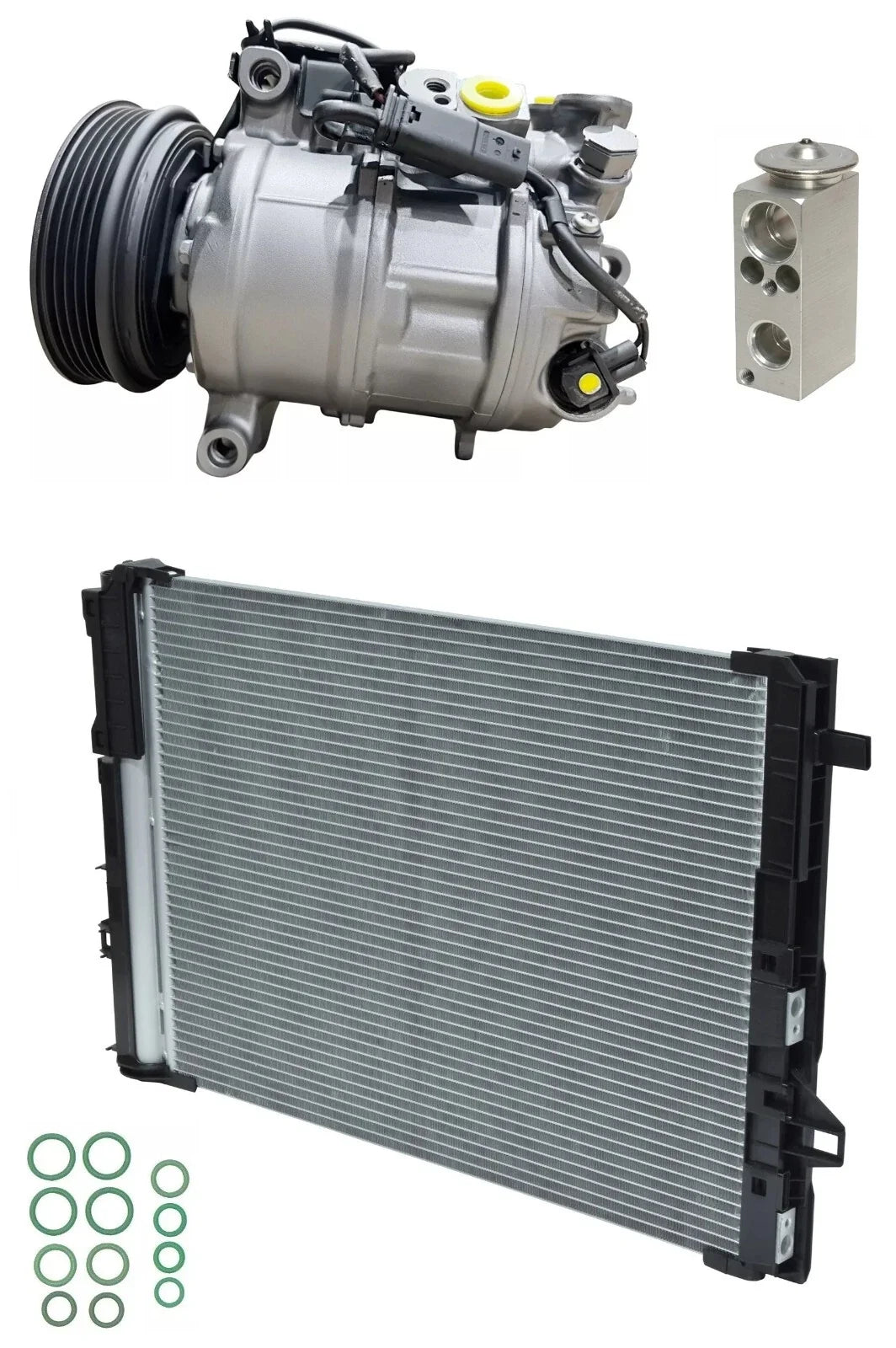 AC Compressor Kit With Condenser for Mercedes GLA250 2.0L (2020–2024)