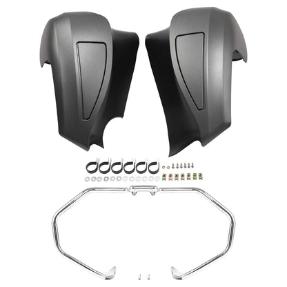Titanium Smoke Engine Guard & Lower Vented Fairings for Chieftain 2019-2025