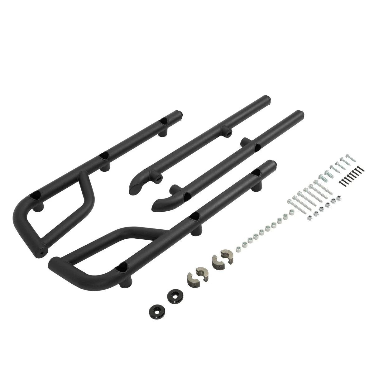 Nerf Bars - Powder Coated Steel in Black for Kawasaki Mule Pro-FXT 2015-2023