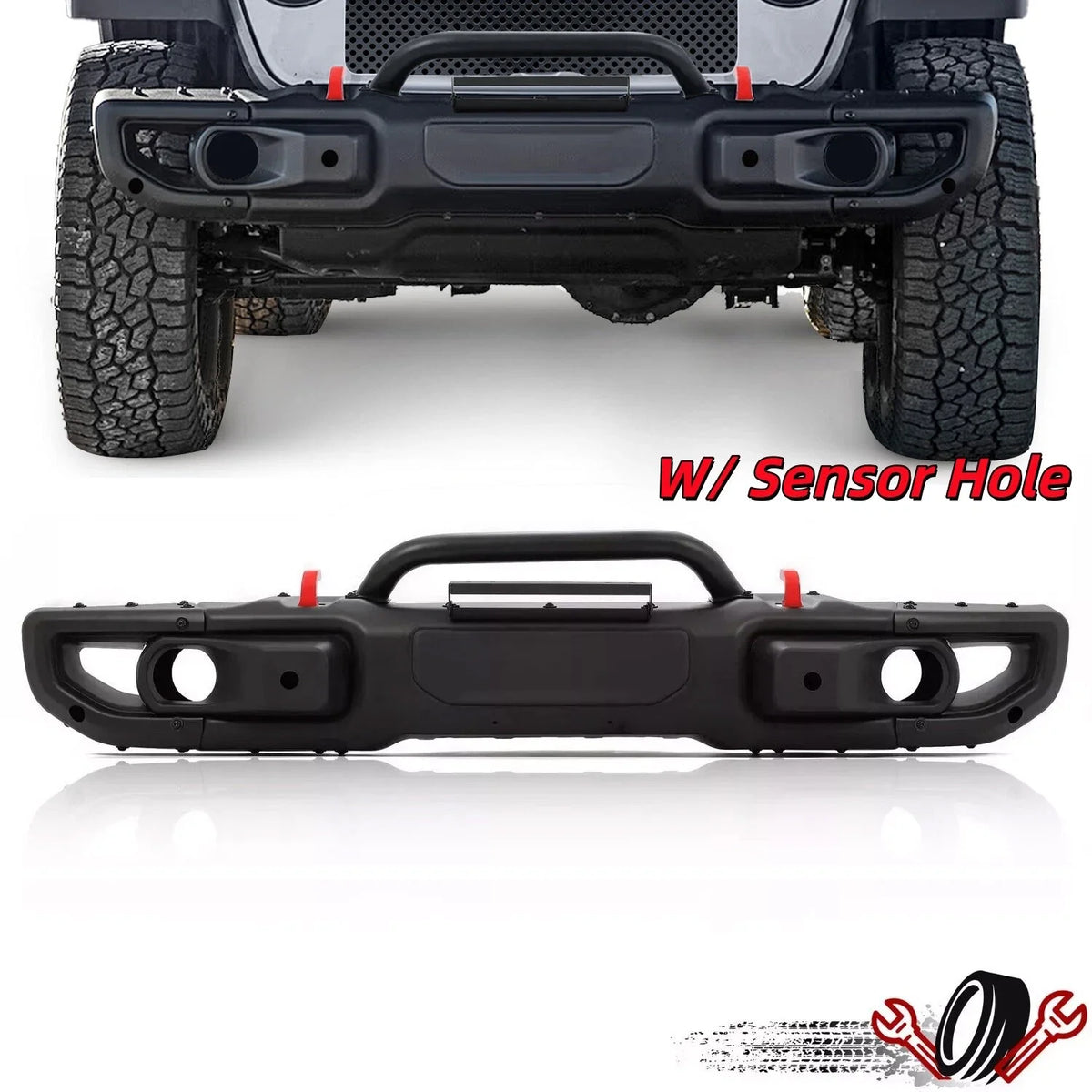 Steel Front Bumper Kit for Wrangler JL Rubicon / Gladiator (2018–2024)