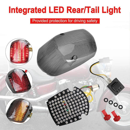 LED Rear Tail Light Assembly for Honda Sabre Shadow ACE Deluxe Valkyrie