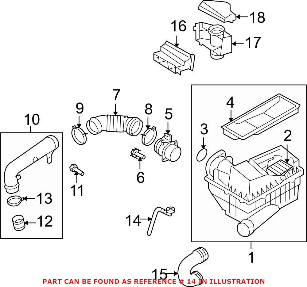 Air Filter Housing Plug 1K0129637D for Audi