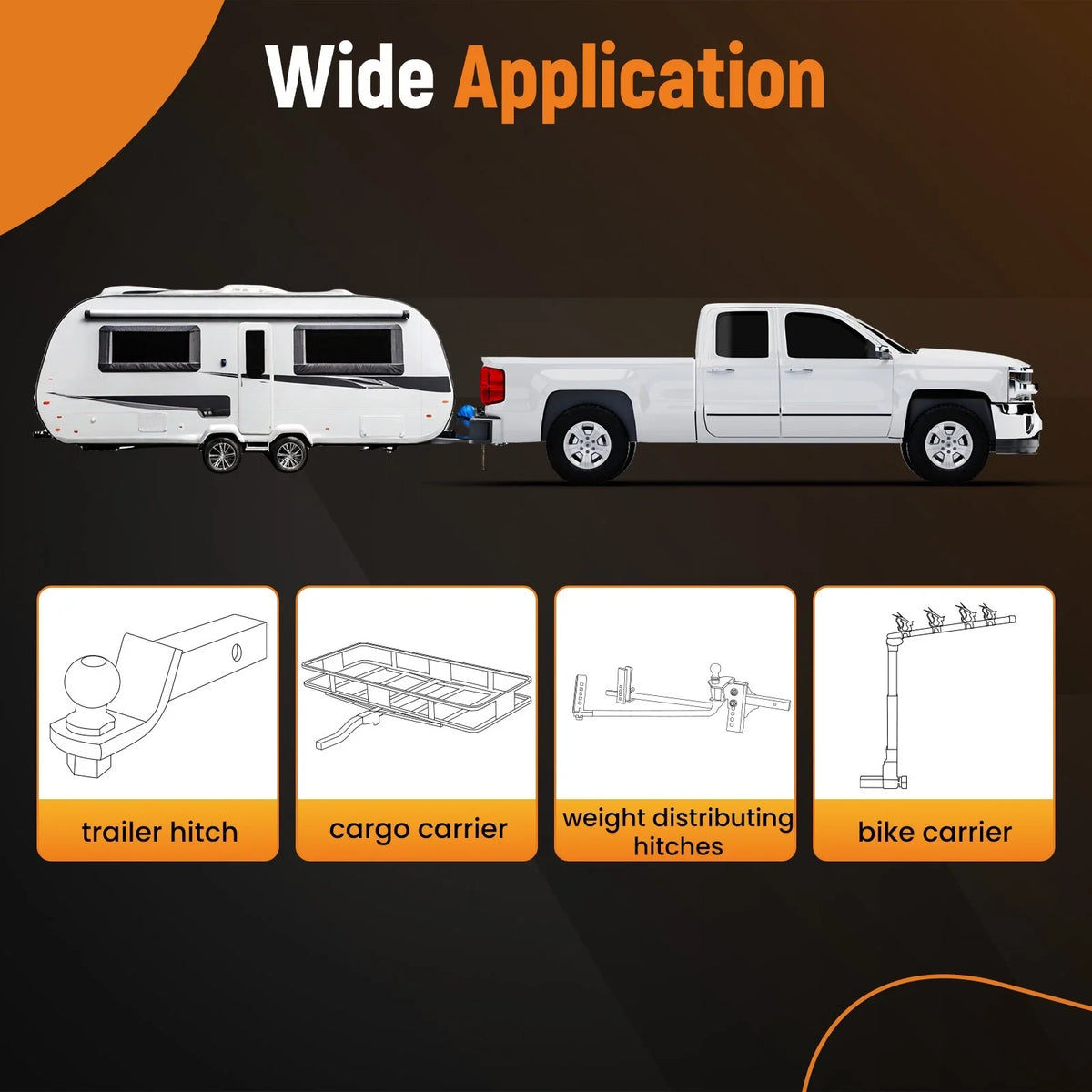 Trailer Hitch Kit Class 3 for Volkswagen ID.4 (2021–2026) 3000 lbs Steel