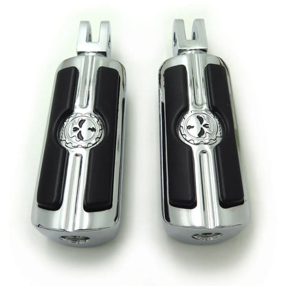 Footpeg Set Gear Skull Chrome for Triumph Speedmaster 2003-2014