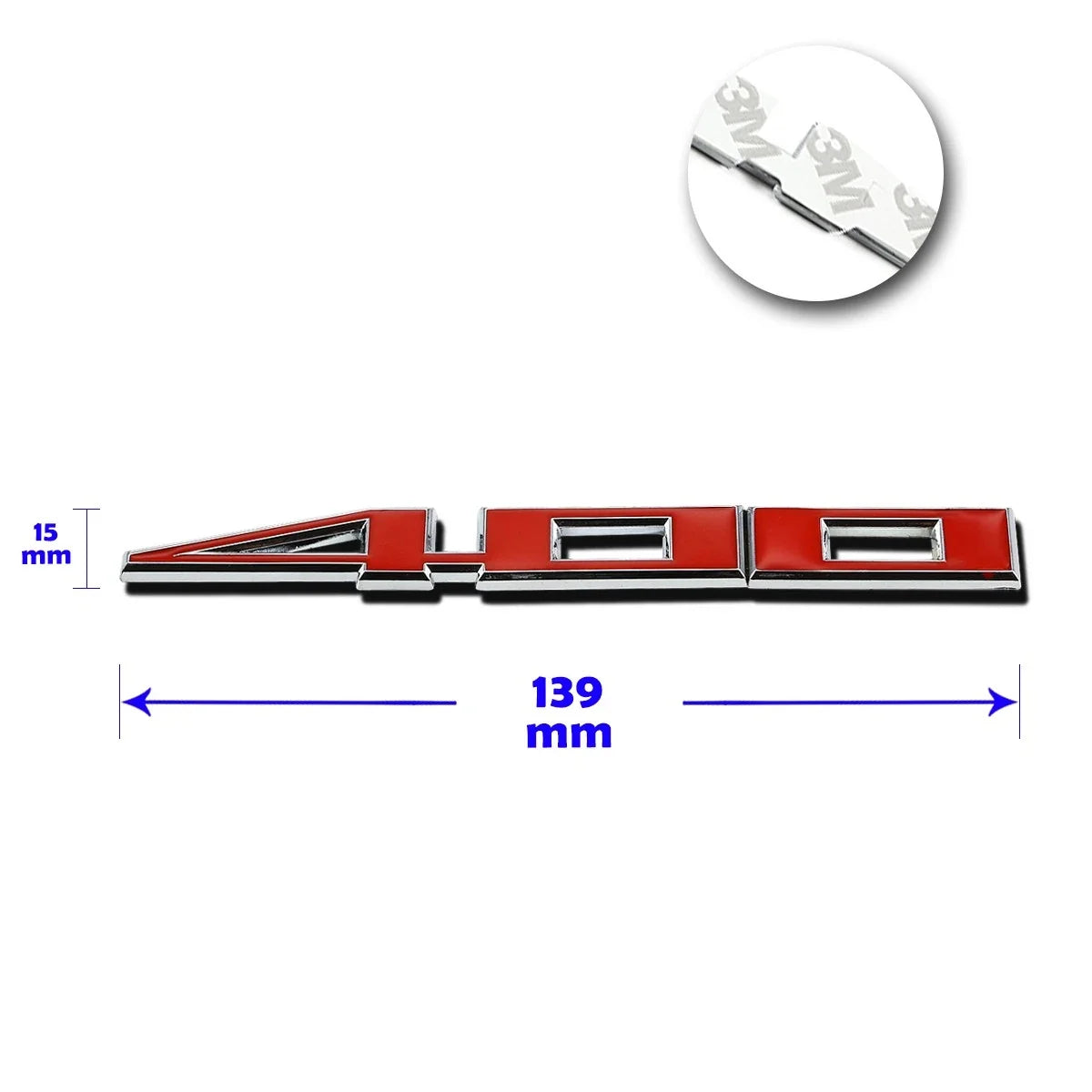 Polished Metal 3D Decal Emblem for Hummer GMC Ford Chevrolet (400)