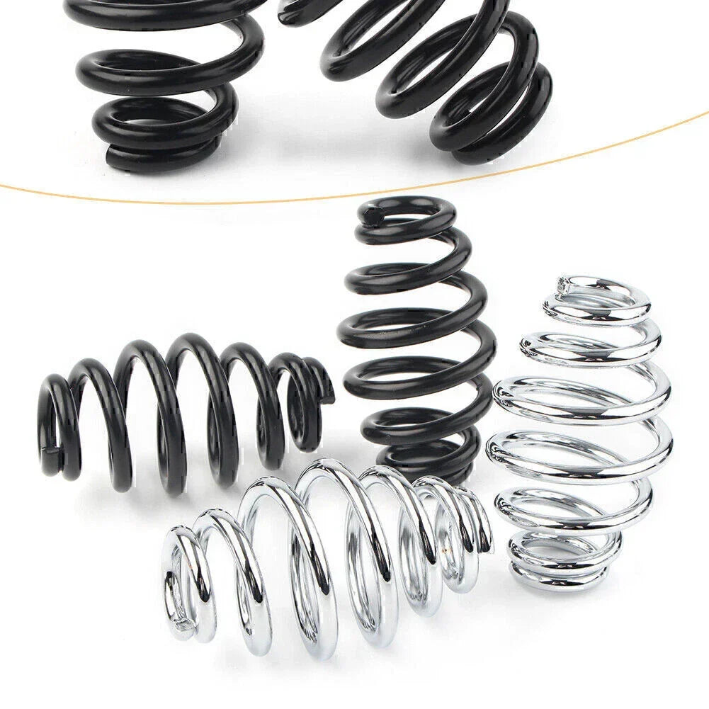 3" Coiled Barrel Springs for Solo Seat on Harley Bobber Softail