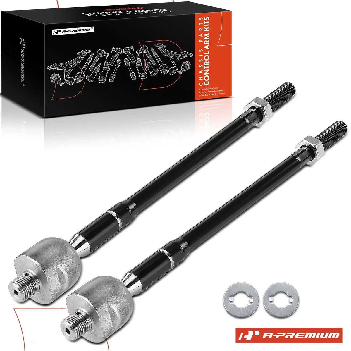 2X Front Inner Tie Rod End for Hyundai Elantra (2001–2006)