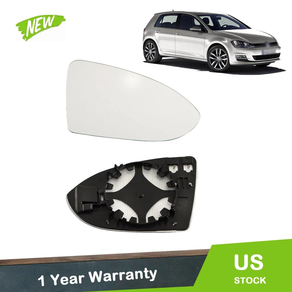 Heated Convex Right Side Mirror Glass for VW Golf MK7 (2013–2018)