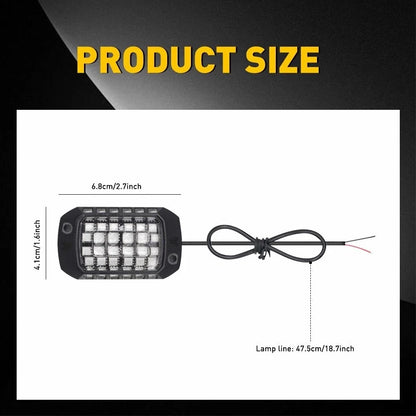 4-Piece LED Underbody Light Kit for Universal Vehicle Fitment