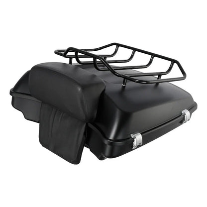 Matte Razor 5.5" Trunk Backrest Rack for Harley Touring (2014-2026)