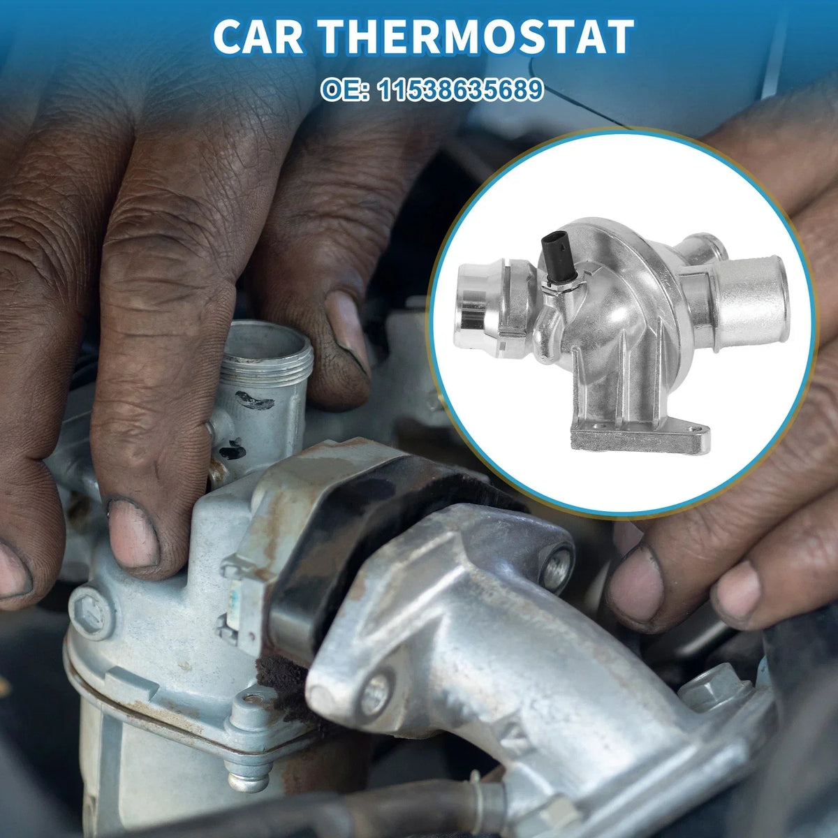 Aluminum Thermostat for BMW X3 2007 to 2011
