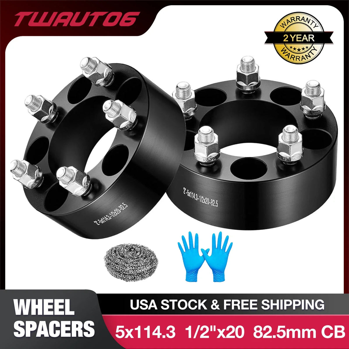 2" Wheel Spacers for Jeep Wrangler (1987–1995 & 1997–2006)