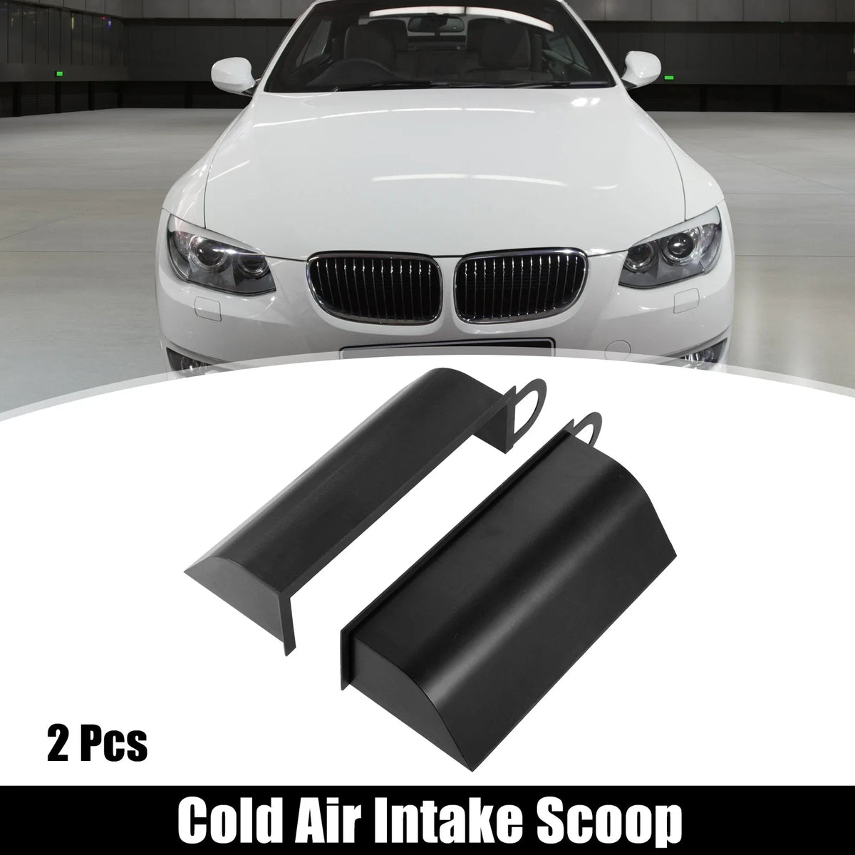 2X Hood Dynamic Cold Air Intake Scoop for BMW E90/91/92 (2007–2013)