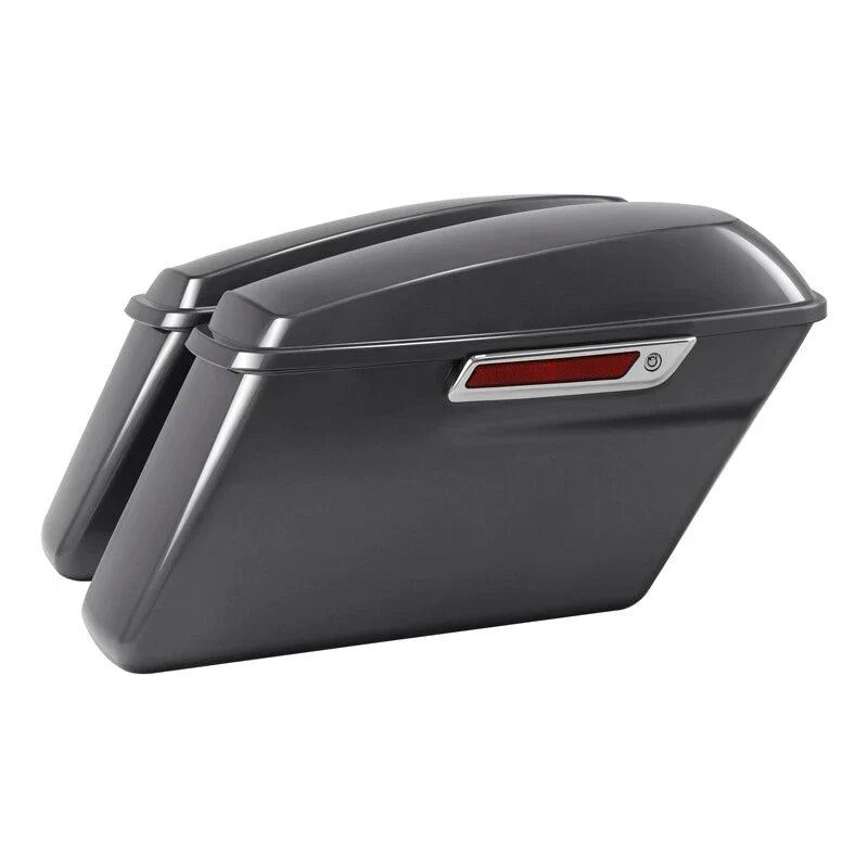 Hard Saddlebags in Gauntlet Gray Metallic for 2014-2024 Harley Road Glide
